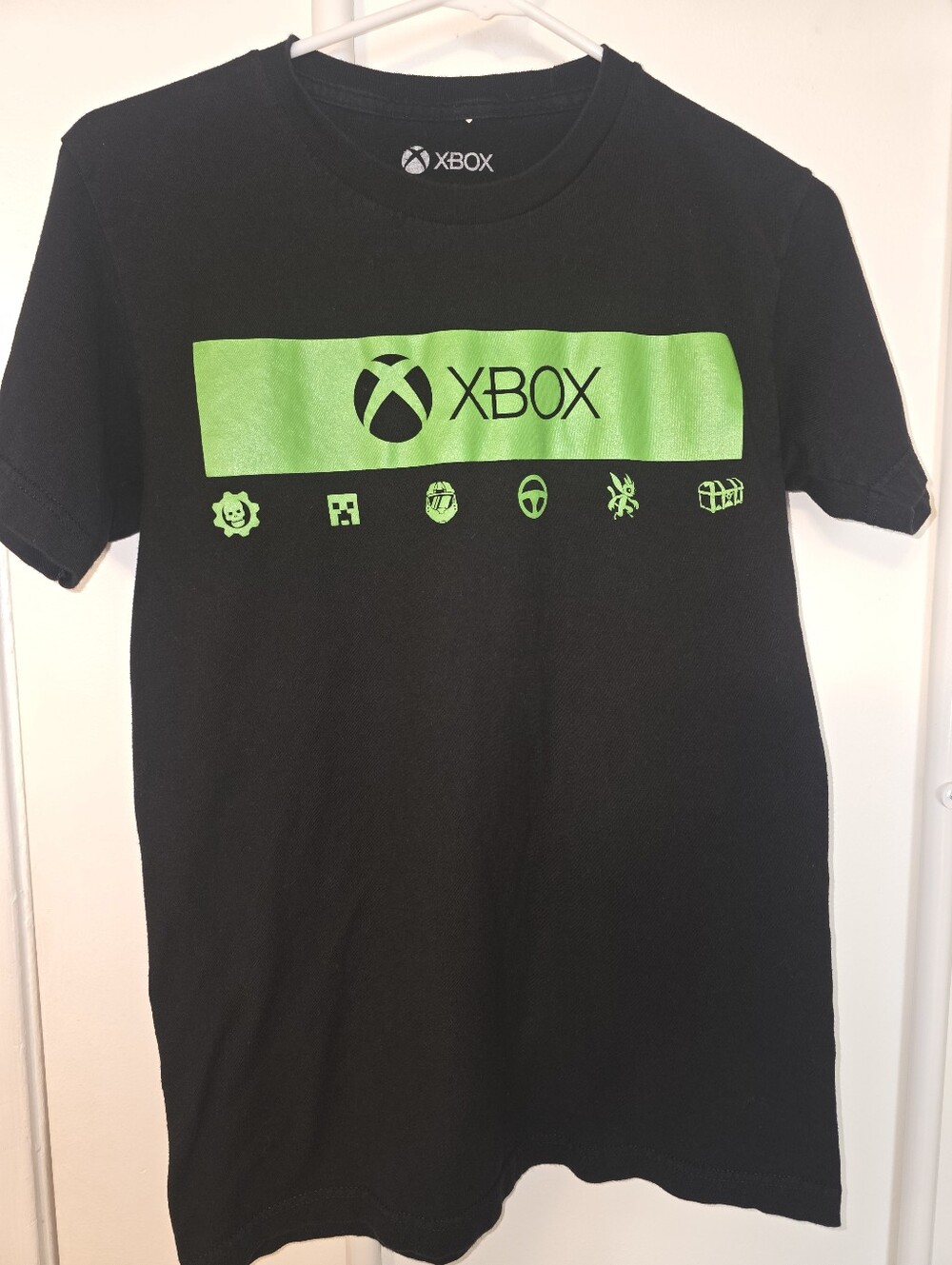 Ripple Junction Black T-Shirt with Neon Green Xbox Logo